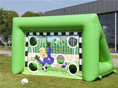 China 0.55mm PVC Soccer Training Equipment Inflatable Games Outdoor Mini Soccer Goal Wall BY-SP-094